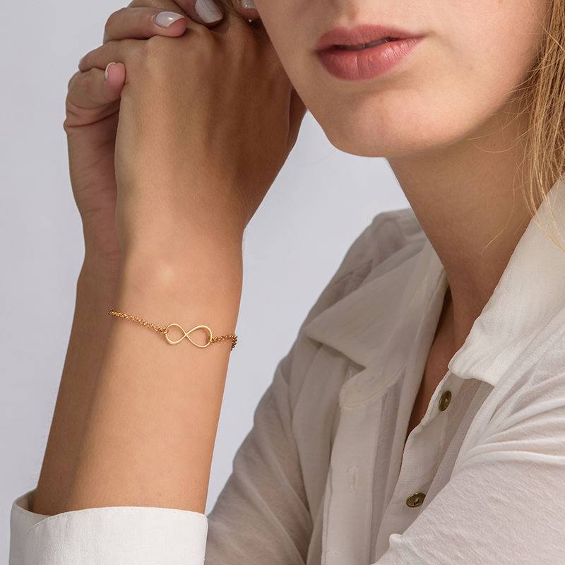 Infinity Armband / Enkelbandje in Goud Vermeil