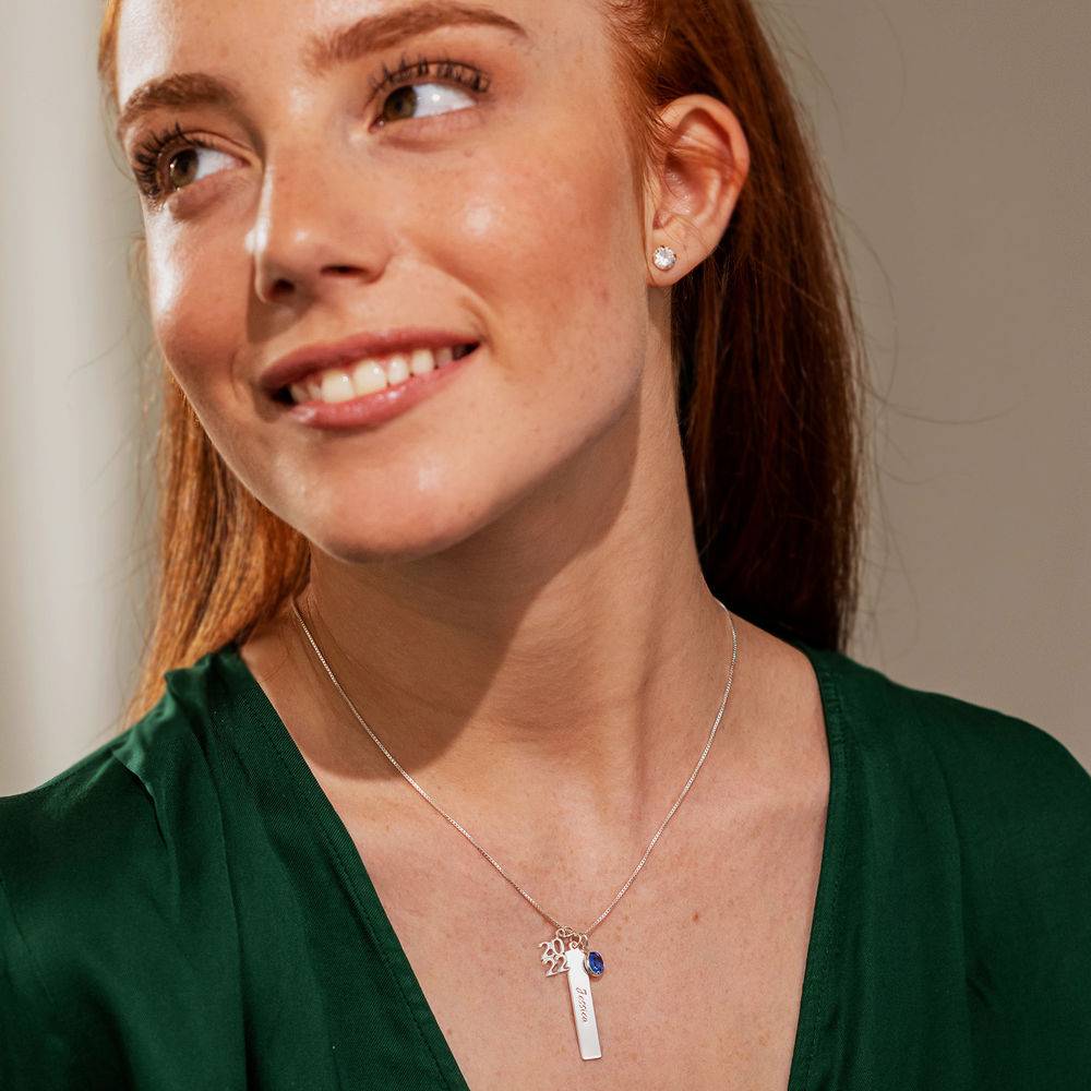Charms Halskette zum Schulabschluss - 925er Sterlingsilber-2 Produktfoto