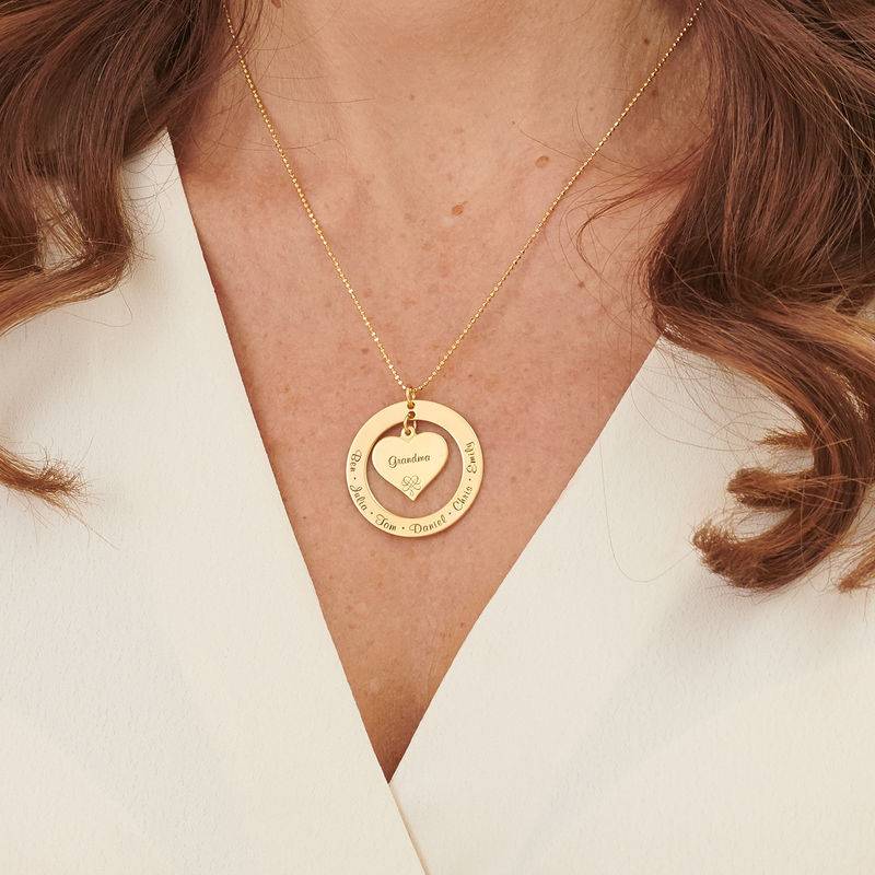 Grandmother / Mother Necklace in 18K Gold Vermeil-6 product photo