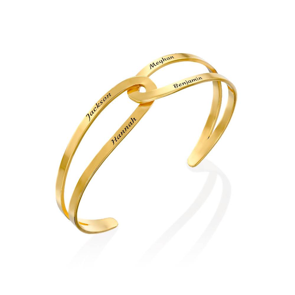 Hand in Hand – Custom Bracelet Cuff in 18ct Gold Vermeil-6 product photo