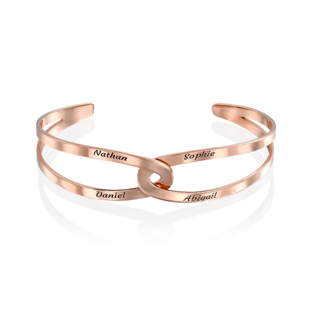 Hand in Hand – Custom Bracelet Cuff in 18ct Rose Gold Plating product photo