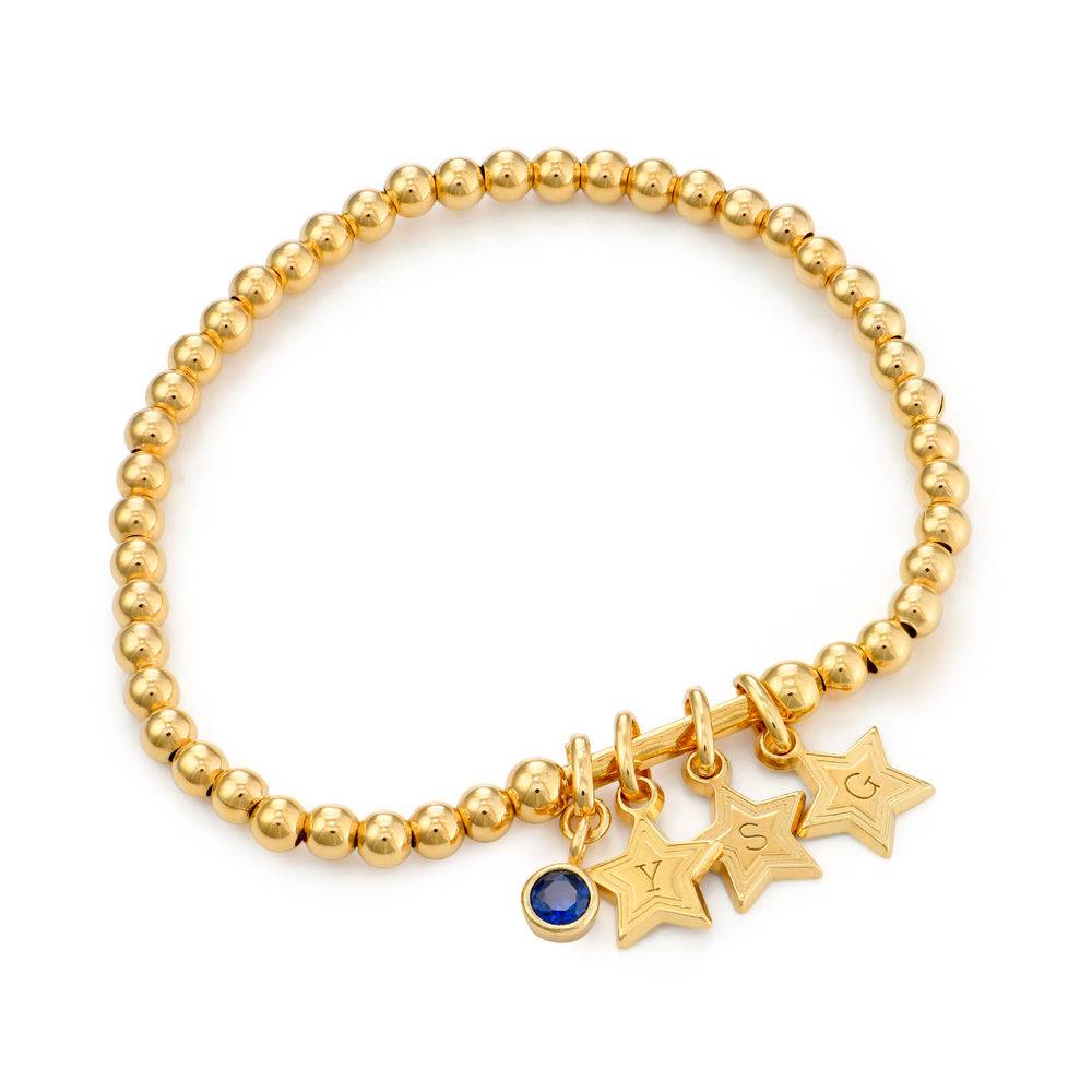 Having a Ball Bracelet with Custom Charms in 18ct Gold Plating product photo