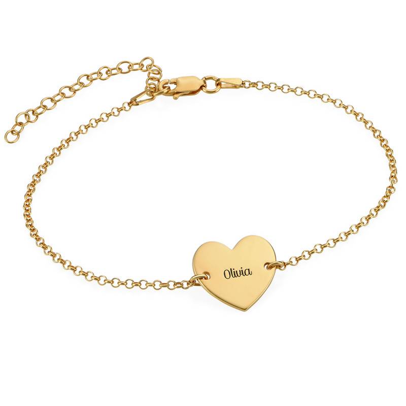 Heart Anklet in 18ct Gold Plating-1 product photo