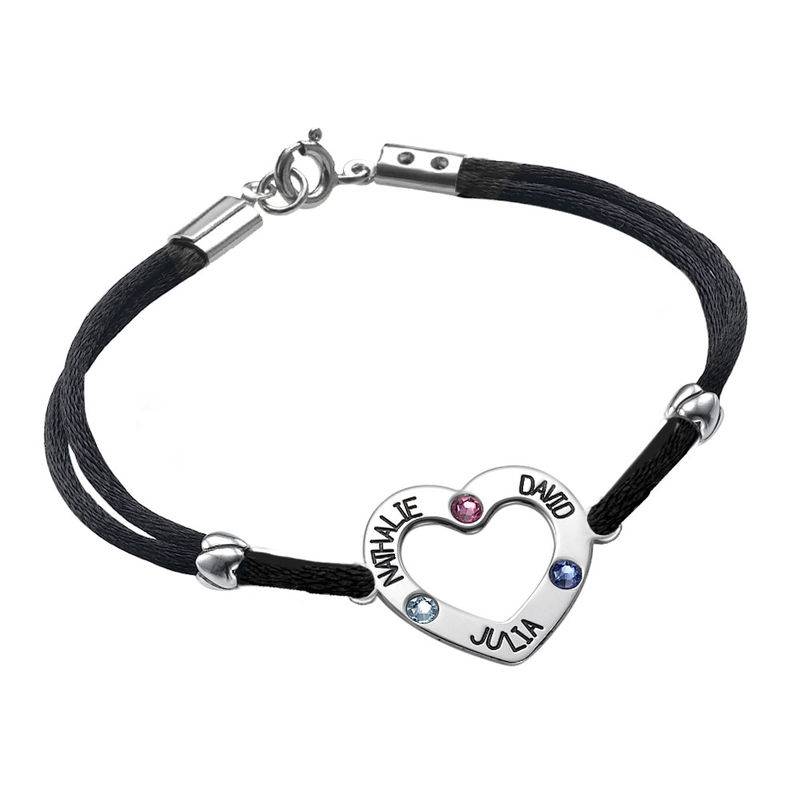 Mum Heart Bracelet with Birthstones product photo