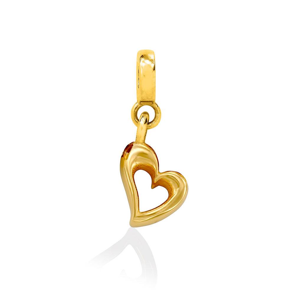 Herz-Charm für Linda Kreisanhänger-Armreif - 750er Gold-Vermeil-1 Produktfoto