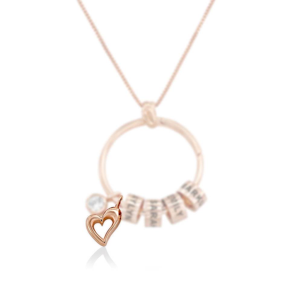 Heart Charmfor Linda Necklace in 18ct Rose Gold Plating-2 product photo