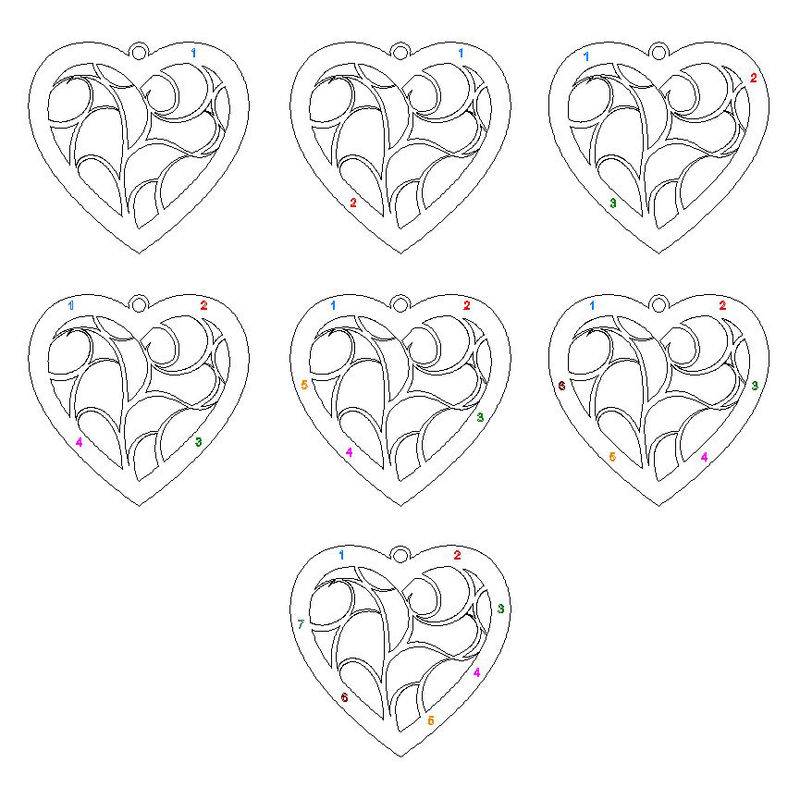 Hjerteformet livets træ halskæde i forgyldt sølv-5 produkt billede