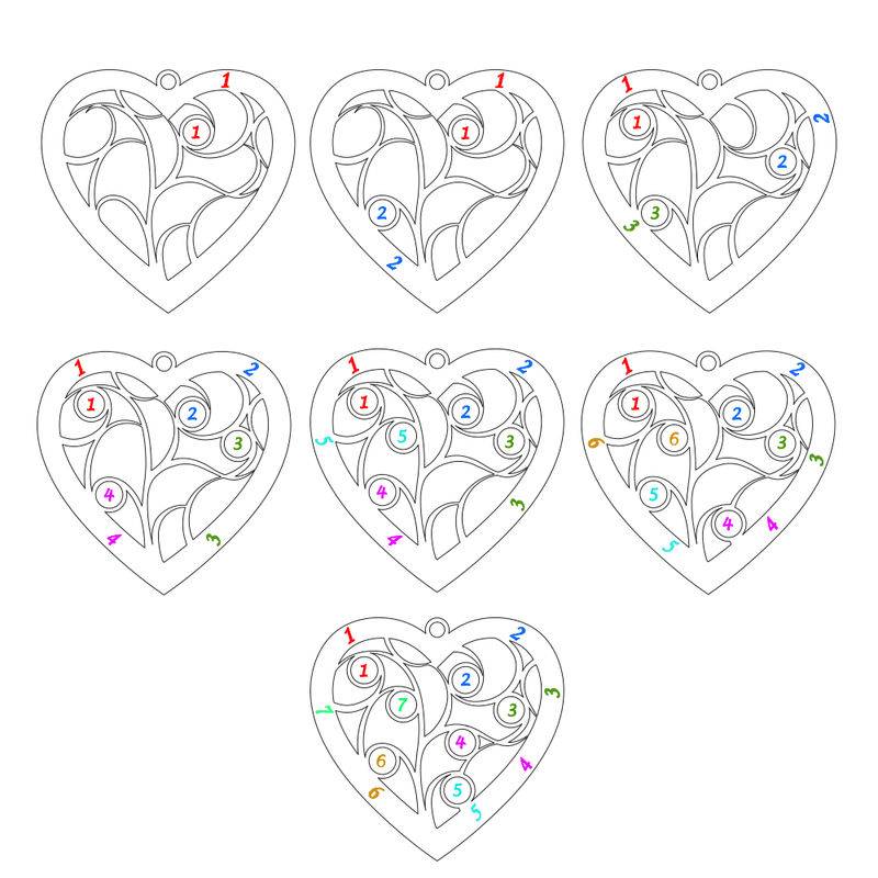 Collar Árbol de la Vida en forma de Corazón con Piedras de Nacimiento Chapado en Oro-5 foto de producto