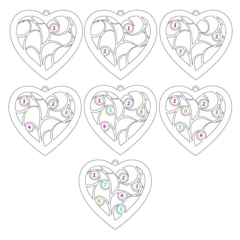 Rosé-vergulde hartjes levensboom ketting met diamant-6 Productfoto