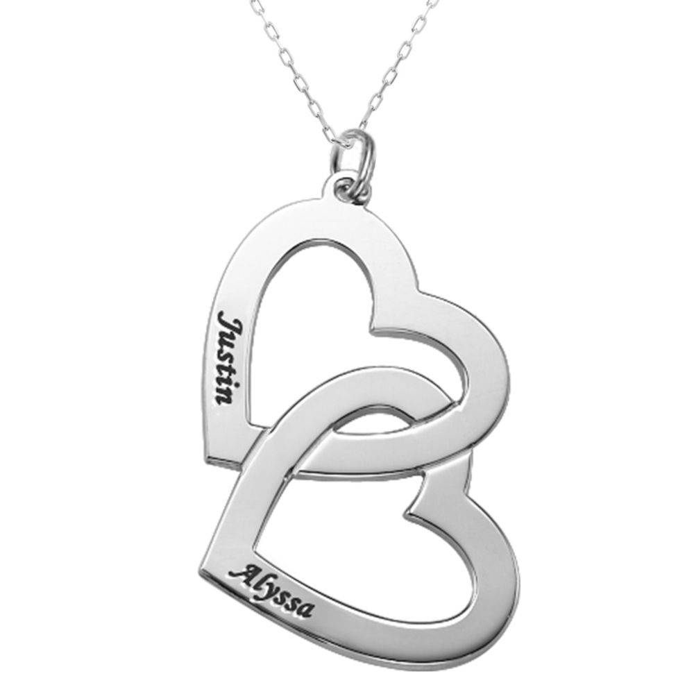 Heart in Heart Necklace in 10ct White Gold product photo
