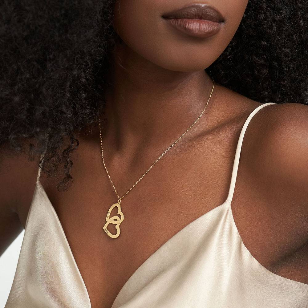 Heart in Heart Necklace in Gold Vermeil-5 product photo