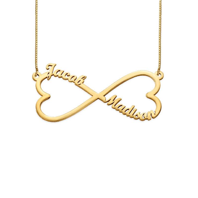 Heart Infinity Name Necklace - 14K Gold product photo