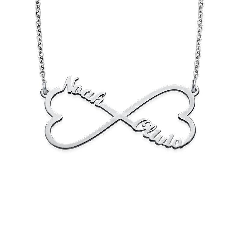 Heart Infinity Name Necklace in Sterling Silver-1 product photo