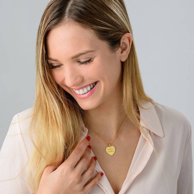 Heart Necklace in 18ct Gold Vermeil-1 product photo