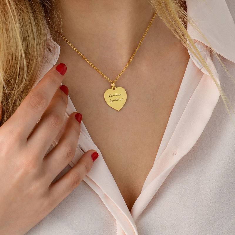 Heart Necklace in 18k Gold Vermeil-4 product photo