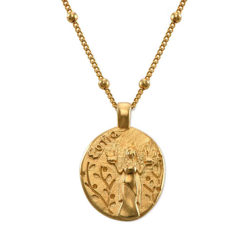 Hestia Coin Necklace in 18ct Gold Plating-6 product photo