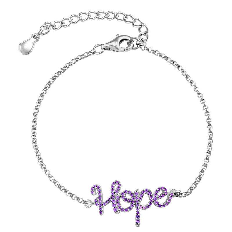 Hope Adjustable Inspirational Bracelet in Silver product photo