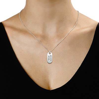 ID Tag Ketting in 925 Zilver-3 Productfoto