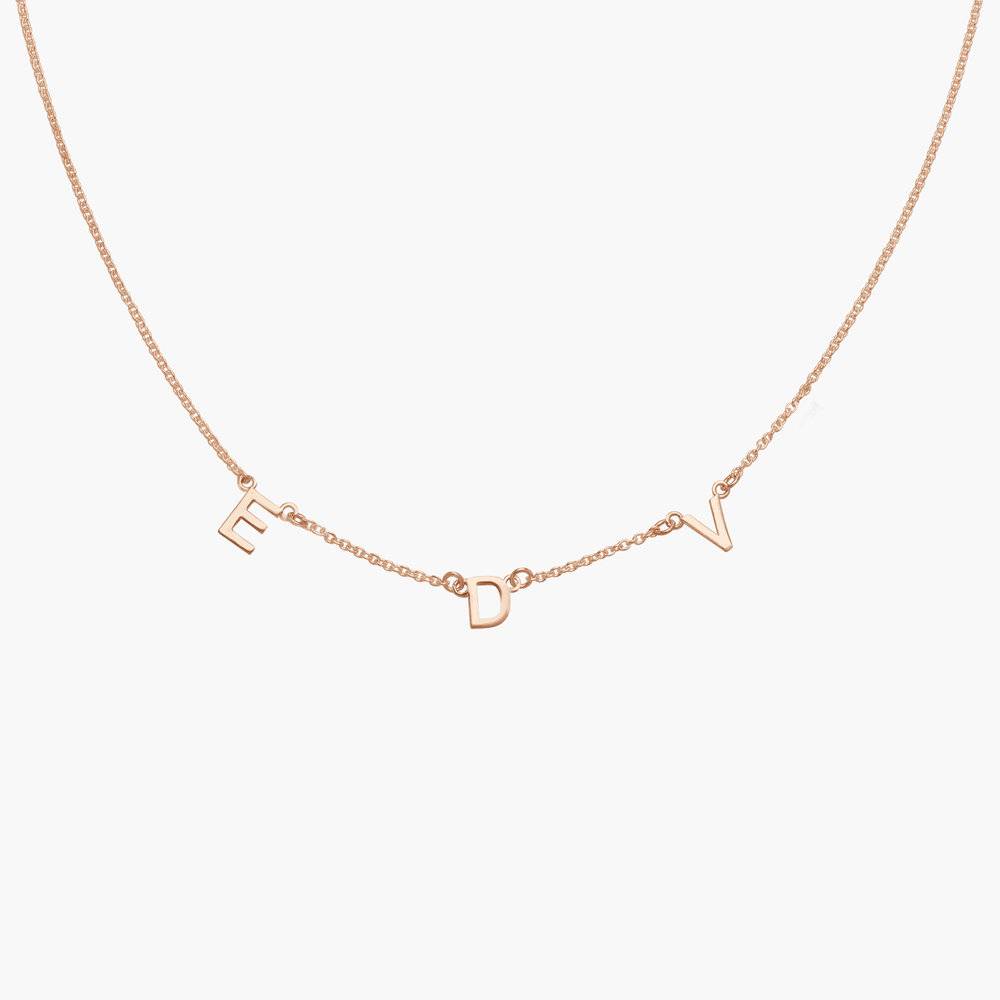 Mia Initialen Halskette - 750er rosévergoldetes Silber Produktfoto