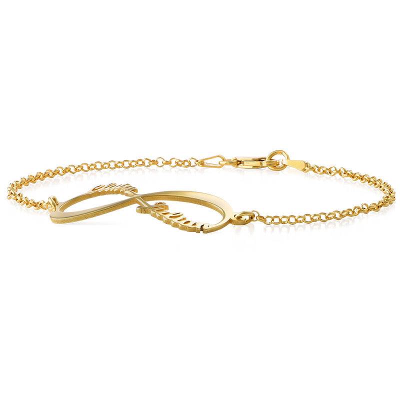 Pulsera Infinito con Nombres - Chapada en oro de 18k Pulsera Infinito con Nombres - Chapada en oro de 18k foto de producto