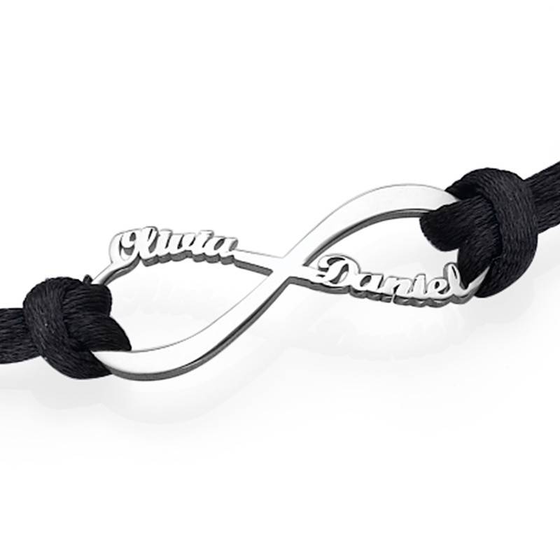 Infinity Name Bracelet in Sterling Silver-2 product photo