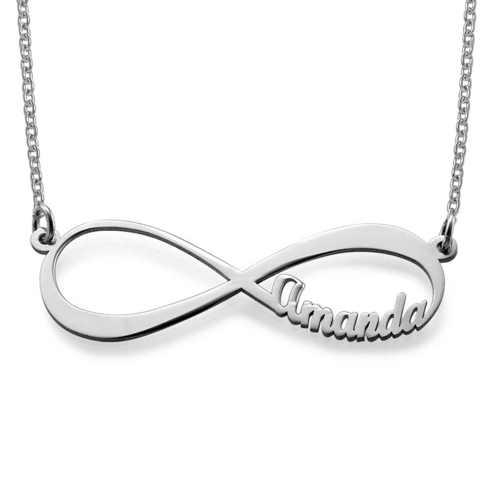 Infinity Name Necklace in Premium Silver-5 product photo