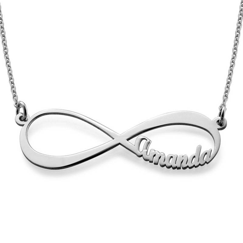 Infinity Name Necklace in Sterling Silver-2 product photo