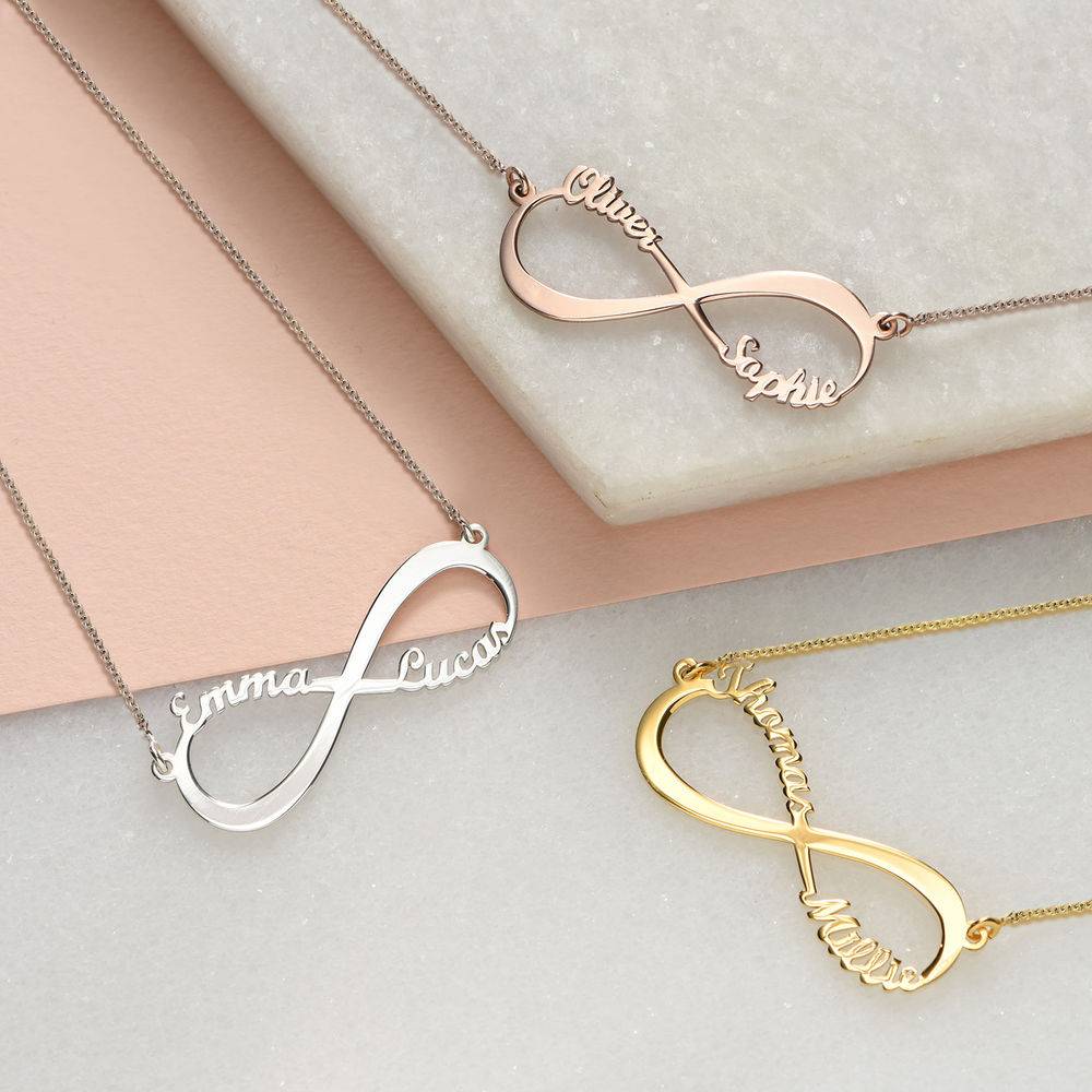 Infinity Name Necklace in 18ct Gold Plating-2 product photo