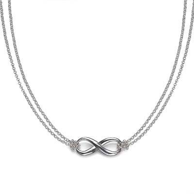 Silver Infinity Necklace-1 product photo