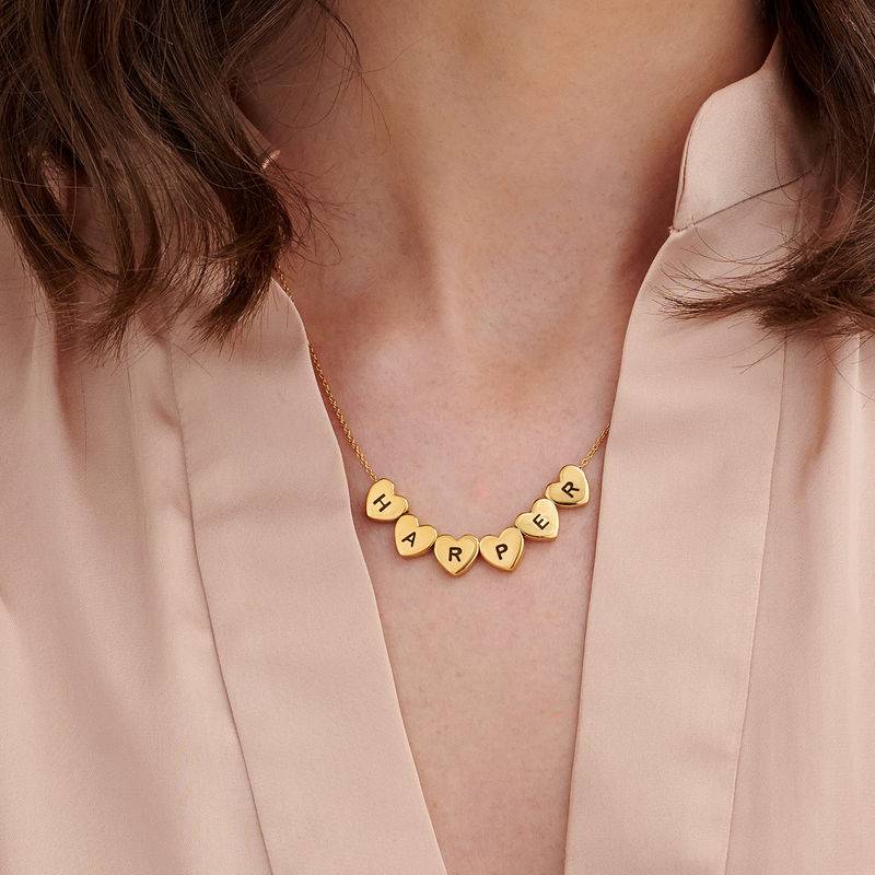 Initial Hearts Stackable Necklace in 18ct Gold Plating-3 product photo