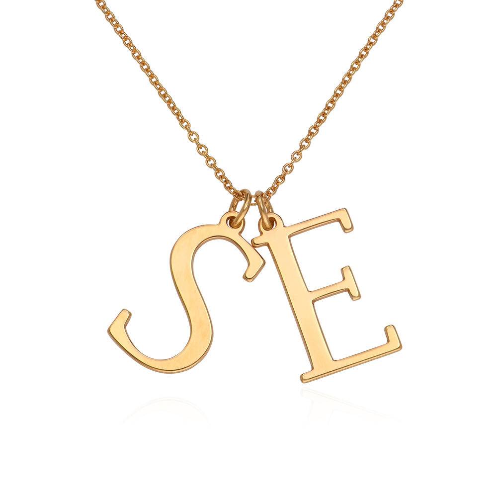 Initials Necklace in 18ct Gold Vermeil-2 product photo
