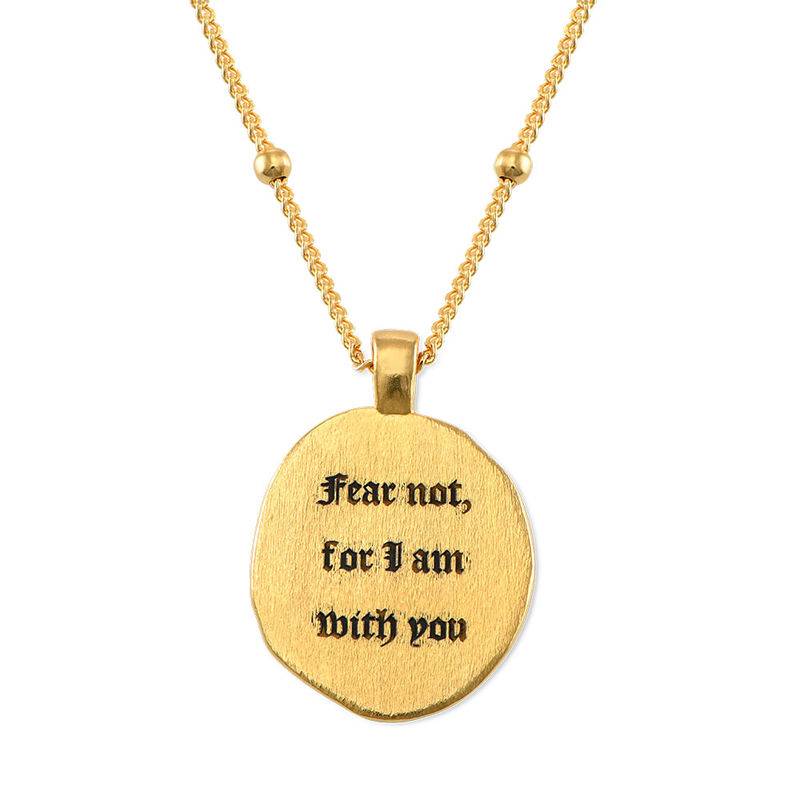 Jesus Christ & Mary Coin Necklace in 18ct Gold Plating-4 product photo