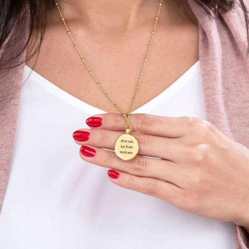 Jesus Christ & Mary Coin Necklace in 18ct Gold Plating-1 product photo