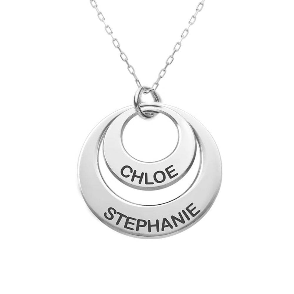 Jewellery for Mums - Disc Necklace in 10ct White Gold-3 product photo