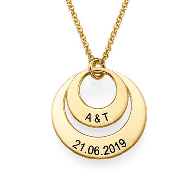 Jewelry for Moms - Disc Necklace in 18k Gold Vermeil product photo