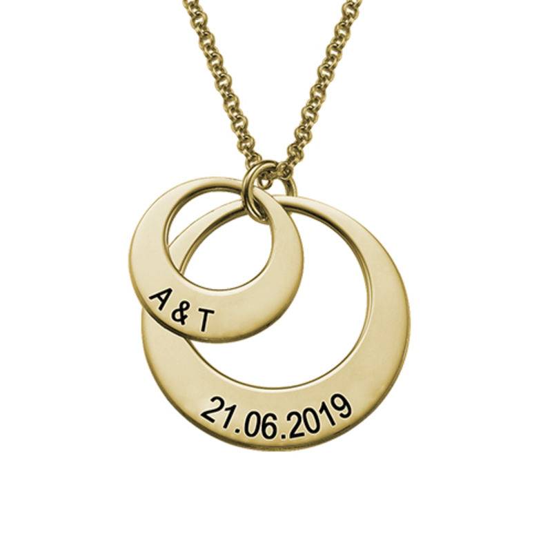 Jewelry for Moms - Disc Necklace in 18k Gold Vermeil product photo