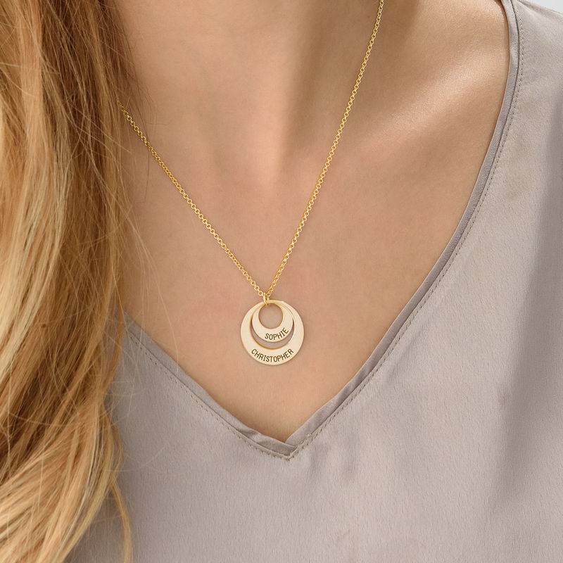 Jewelry for Moms - Disc Necklace in 18ct Gold Vermeil-4 product photo