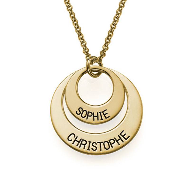 Jewellery for Mums – Disc Necklace in 18ct Gold Plating-1 product photo