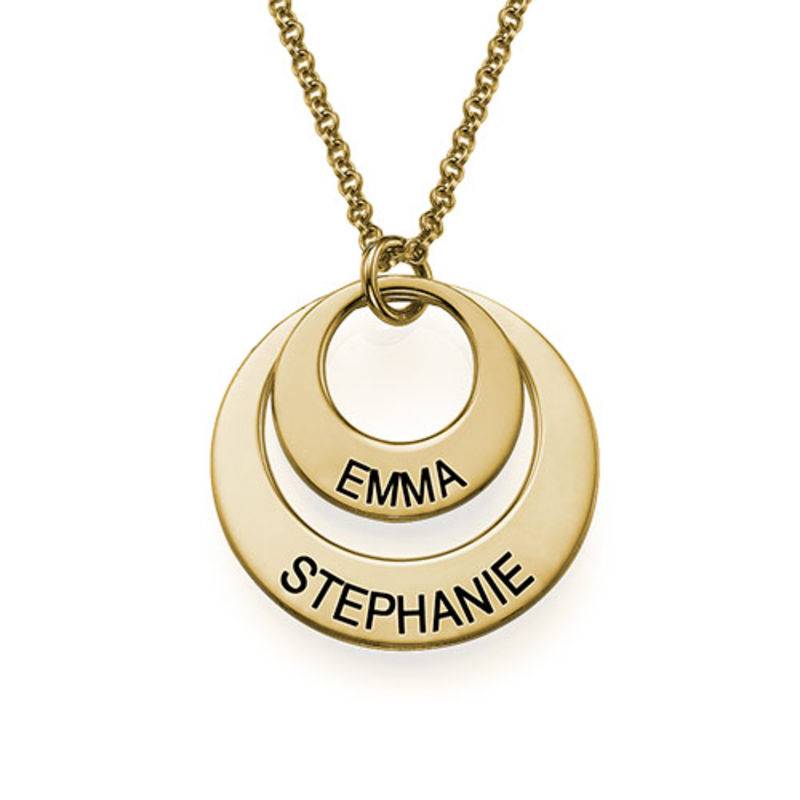 Jewellery for Mums – Disc Necklace in 18ct Gold Plating-3 product photo