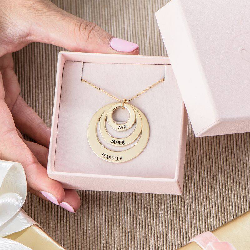 Jewellery for Mums - Three Disc Necklace in 10ct Gold-2 product photo