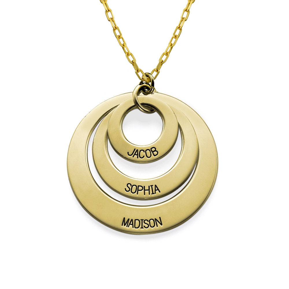Jewellery for Mums - Three Disc Necklace in 10ct Gold-4 product photo