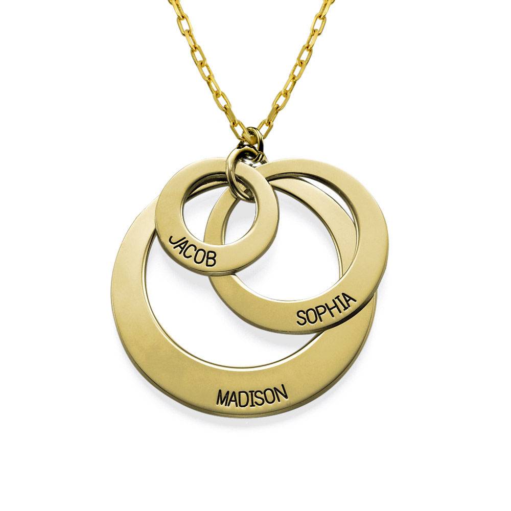 Three Disc Necklace in 10ct Gold-2 product photo