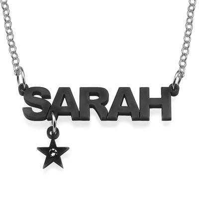 L.A. Style Acrylic Name Necklace with Charm product photo