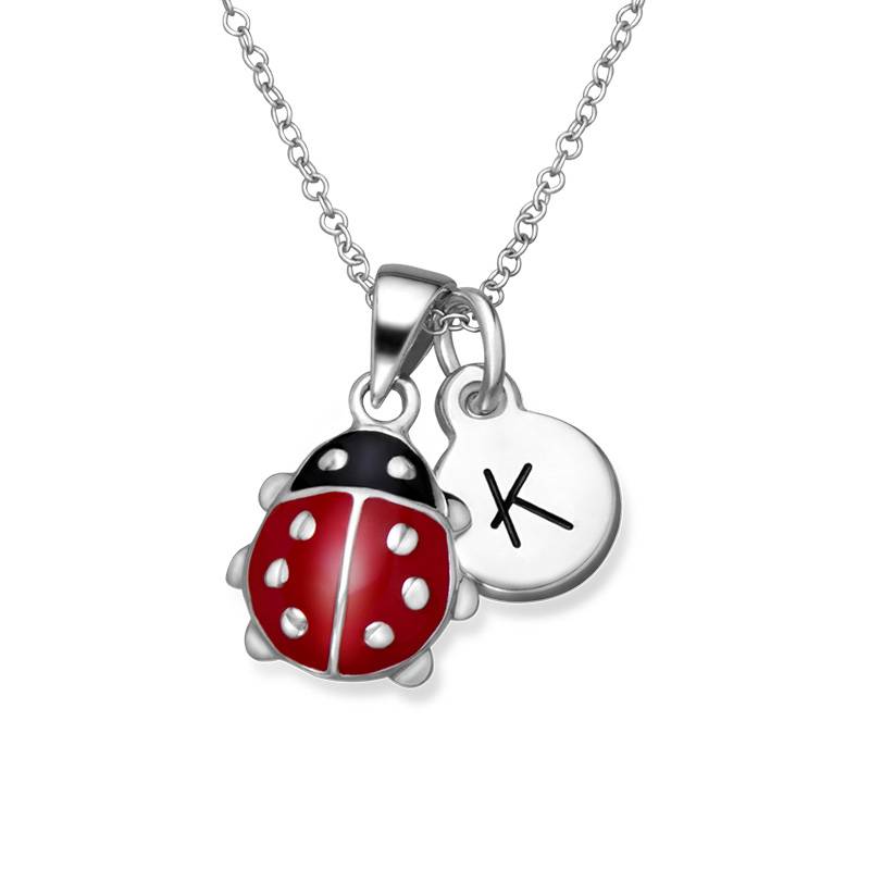 Ladybug Necklace for Kids- 925 in Sterling Silver-1 product photo