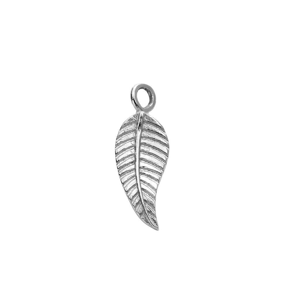 Leaf Charm for Linda Necklace in Sterling Silver-1 product photo