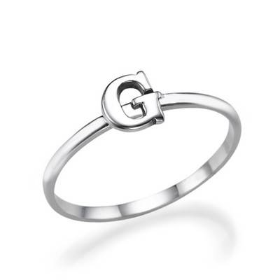 Letter Ring in 925 Zilver-4 Productfoto