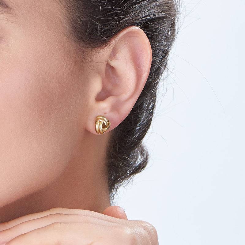 Love Knot Earrings in Gold Plated-1 product photo