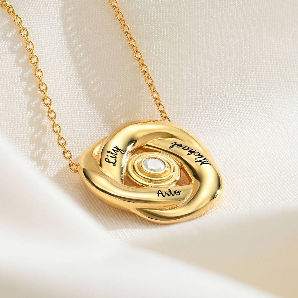 Love Knot Necklace in 18k Gold Plating-3 product photo