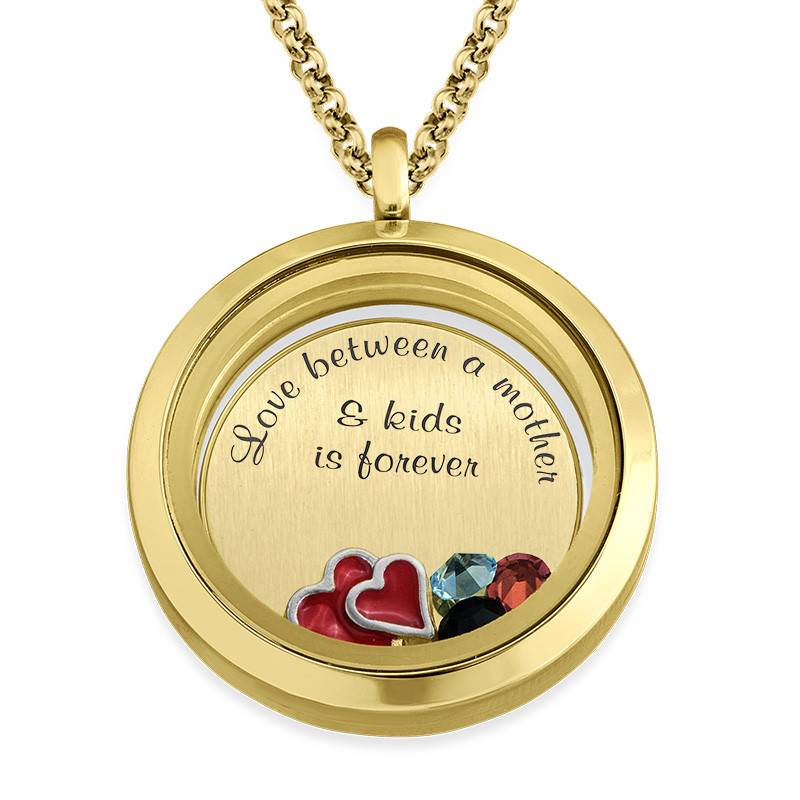 Love My Children Floating Locket with Gold Plating product photo