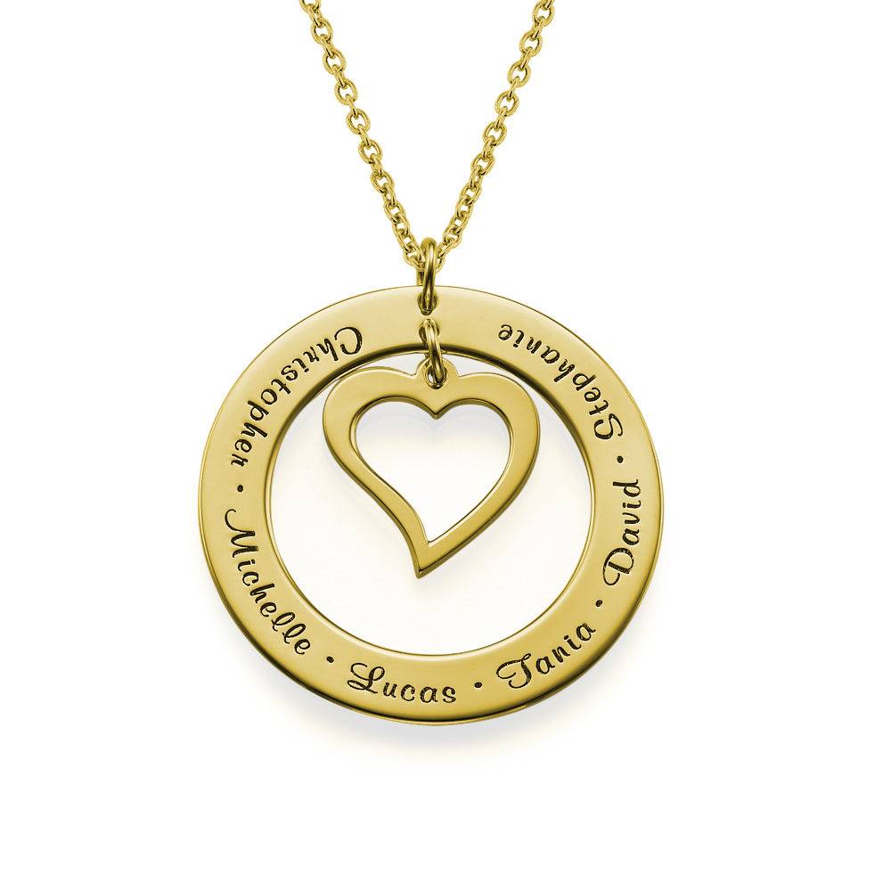 Love My Family Necklace in 18ct Gold Plating-2 product photo
